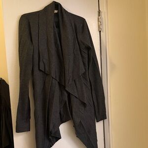 Helmut Lang Dark Gray Open Cardigan